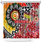 Dolphins NRL Celebrating 50 Years of Naidoc Shower Curtain NAIDOC Week 2025 Aboriginal