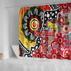 Dolphins NRL Celebrating 50 Years of Naidoc Shower Curtain NAIDOC Week 2025 Aboriginal