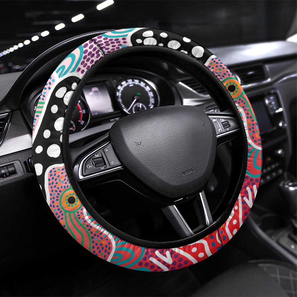 Dolphins NRL Celebrating 50 Years of Naidoc Steering Wheel Cover NAIDOC Week 2025 Aboriginal