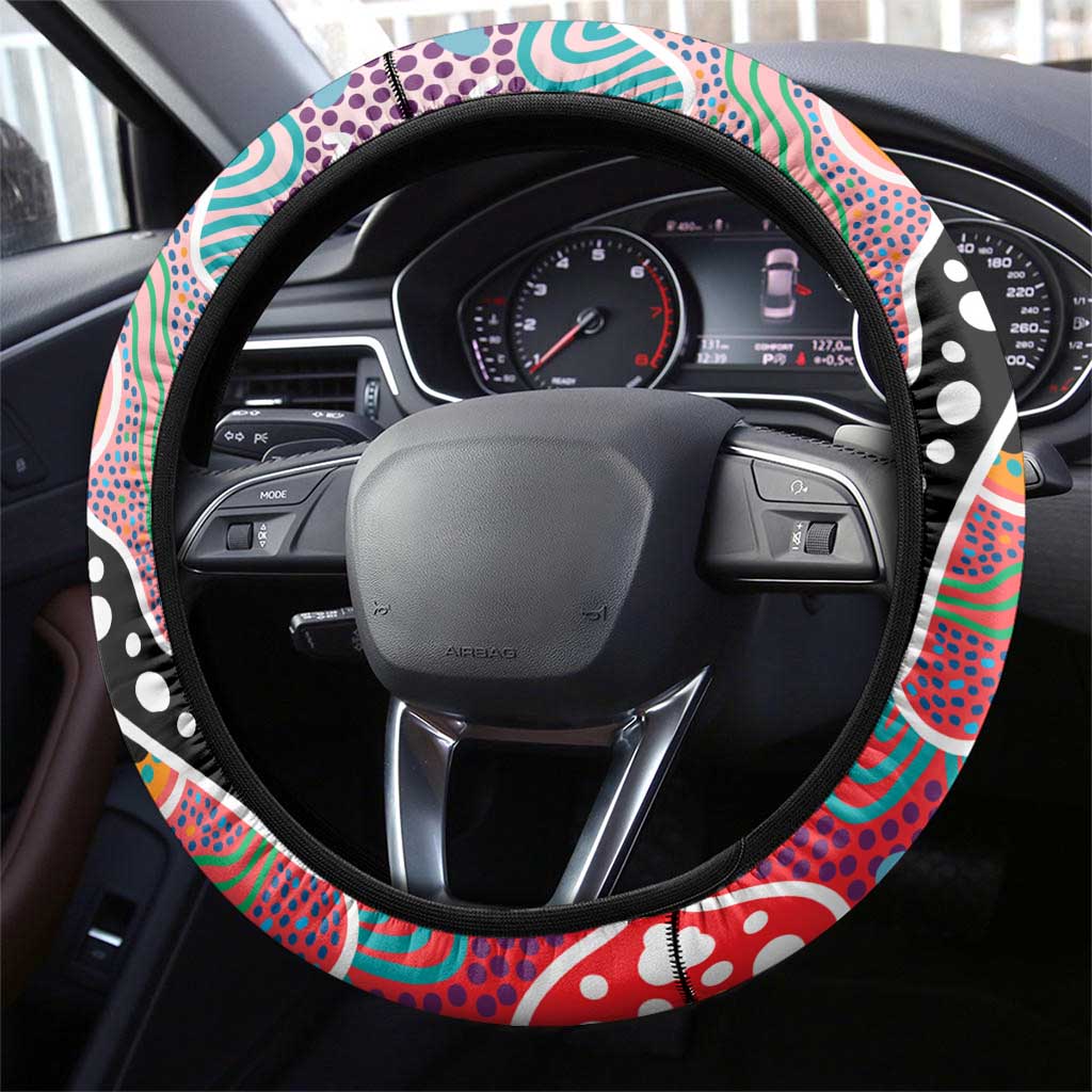 Dolphins NRL Celebrating 50 Years of Naidoc Steering Wheel Cover NAIDOC Week 2025 Aboriginal