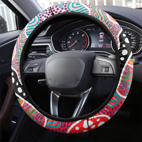 Dolphins NRL Celebrating 50 Years of Naidoc Steering Wheel Cover NAIDOC Week 2025 Aboriginal