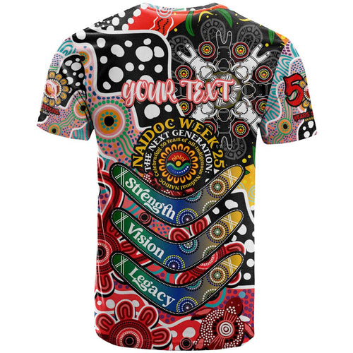 Personalised Dolphins NRL Celebrating 50 Years of Naidoc T Shirt NAIDOC Week 2025 Aboriginal