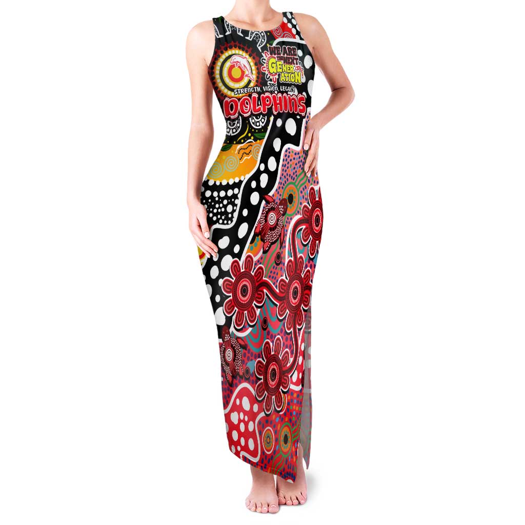 Personalised Dolphins NRL Celebrating 50 Years of Naidoc Tank Maxi Dress NAIDOC Week 2025 Aboriginal