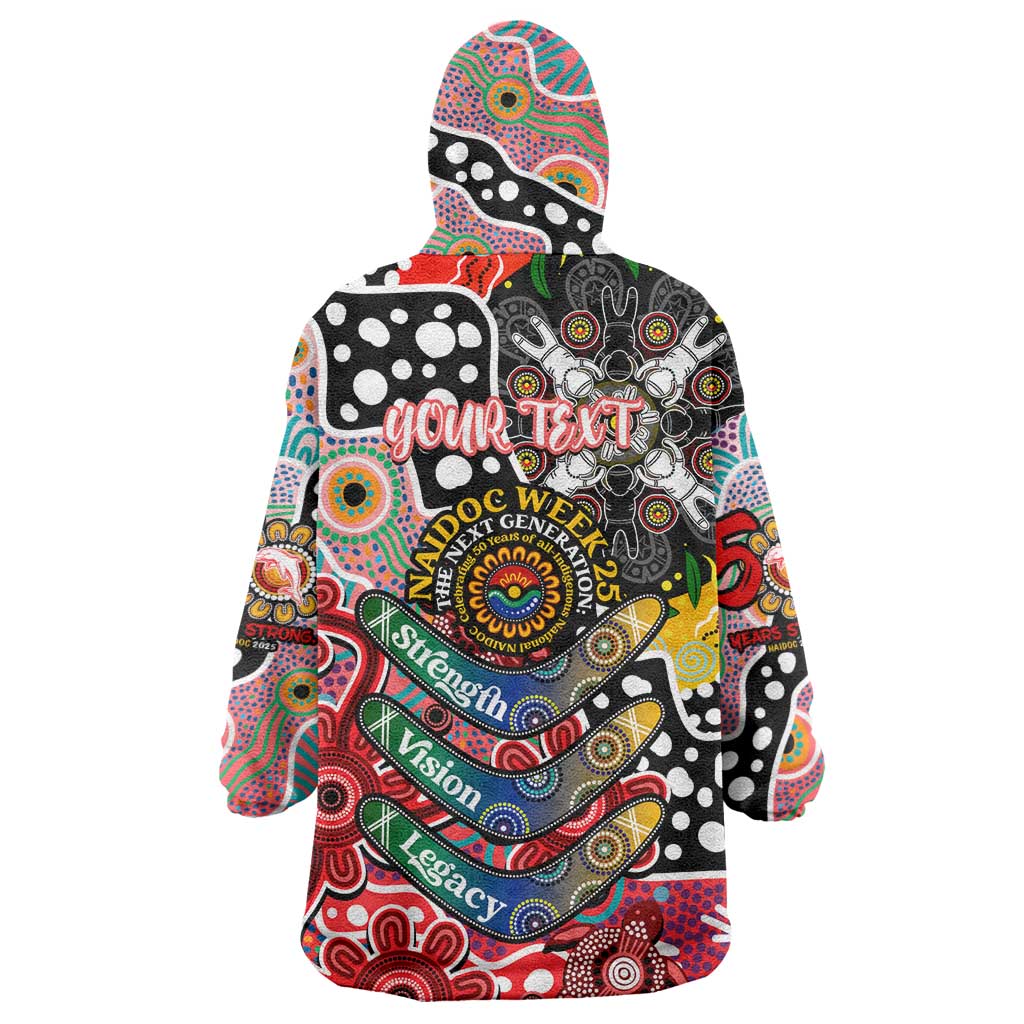 Personalised Dolphins NRL Celebrating 50 Years of Naidoc Wearable Blanket Hoodie NAIDOC Week 2025 Aboriginal