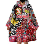 Personalised Dolphins NRL Celebrating 50 Years of Naidoc Wearable Blanket Hoodie NAIDOC Week 2025 Aboriginal