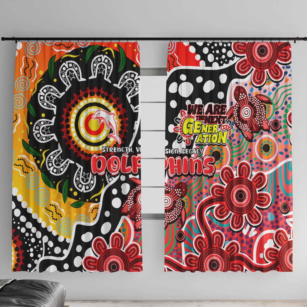 Dolphins NRL Celebrating 50 Years of Naidoc Window Curtain NAIDOC Week 2025 Aboriginal