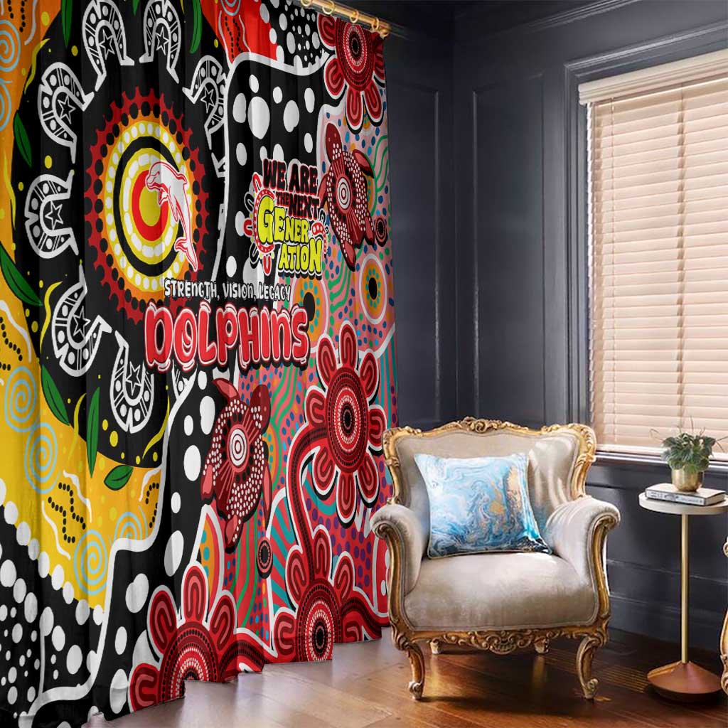 Dolphins NRL Celebrating 50 Years of Naidoc Window Curtain NAIDOC Week 2025 Aboriginal