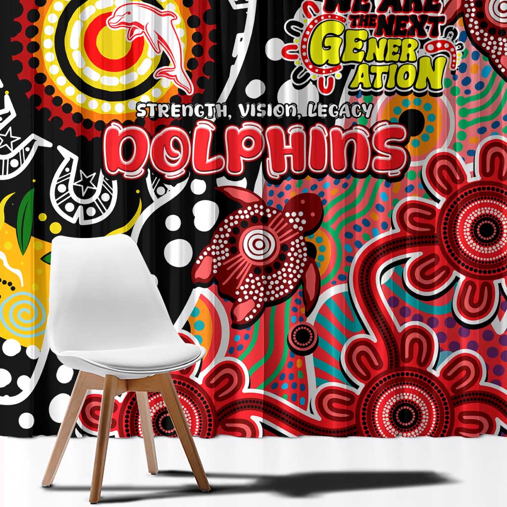 Dolphins NRL Celebrating 50 Years of Naidoc Window Curtain NAIDOC Week 2025 Aboriginal
