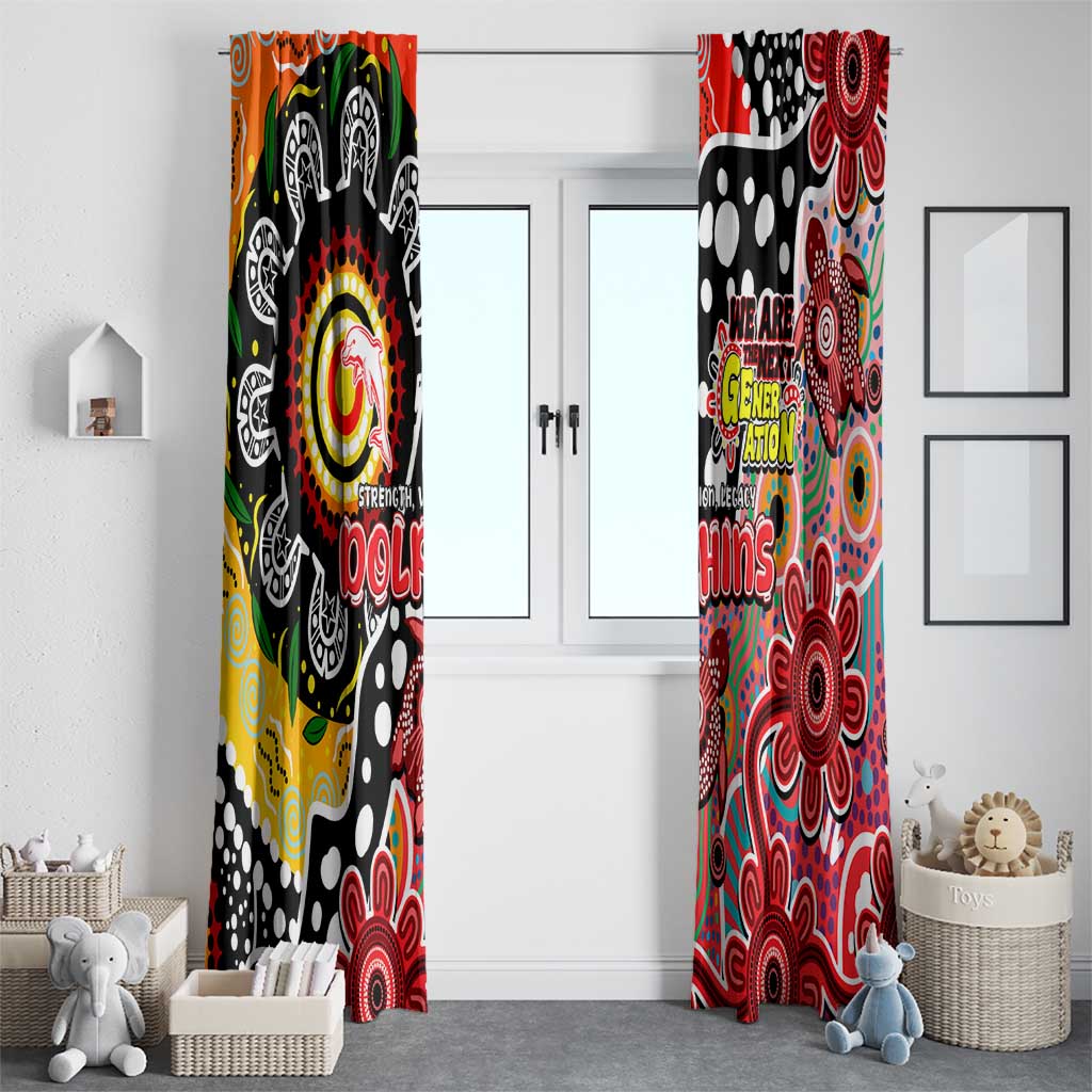 Dolphins NRL Celebrating 50 Years of Naidoc Window Curtain NAIDOC Week 2025 Aboriginal