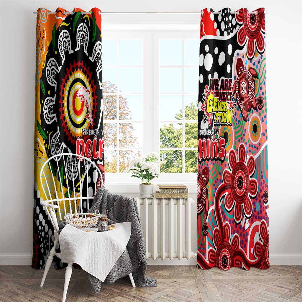 Dolphins NRL Celebrating 50 Years of Naidoc Window Curtain NAIDOC Week 2025 Aboriginal