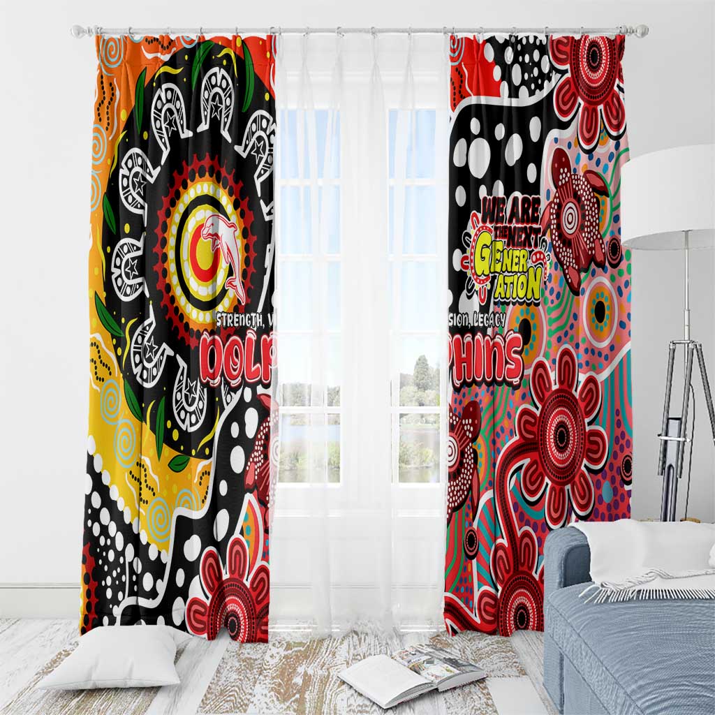 Dolphins NRL Celebrating 50 Years of Naidoc Window Curtain NAIDOC Week 2025 Aboriginal