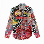 Personalised Dolphins NRL Celebrating 50 Years of Naidoc Women Casual Shirt NAIDOC Week 2025 Aboriginal