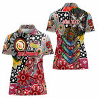 Personalised Dolphins NRL Celebrating 50 Years of Naidoc Women Polo Shirt NAIDOC Week 2025 Aboriginal