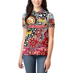 Personalised Dolphins NRL Celebrating 50 Years of Naidoc Women Polo Shirt NAIDOC Week 2025 Aboriginal