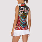 Personalised Dolphins NRL Celebrating 50 Years of Naidoc Women Sleeveless Polo Shirt NAIDOC Week 2025 Aboriginal
