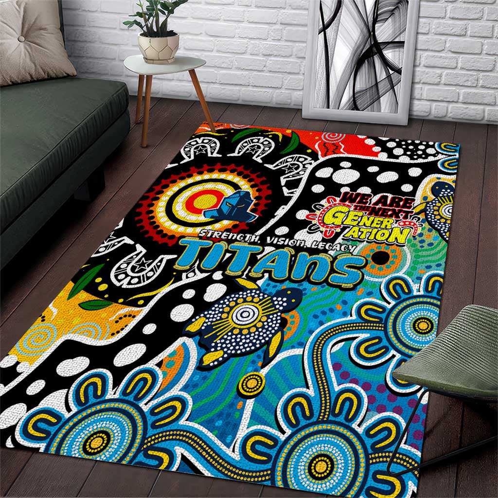 Titans NRL Celebrating 50 Years of Naidoc Area Rug NAIDOC Week 2025 Aboriginal