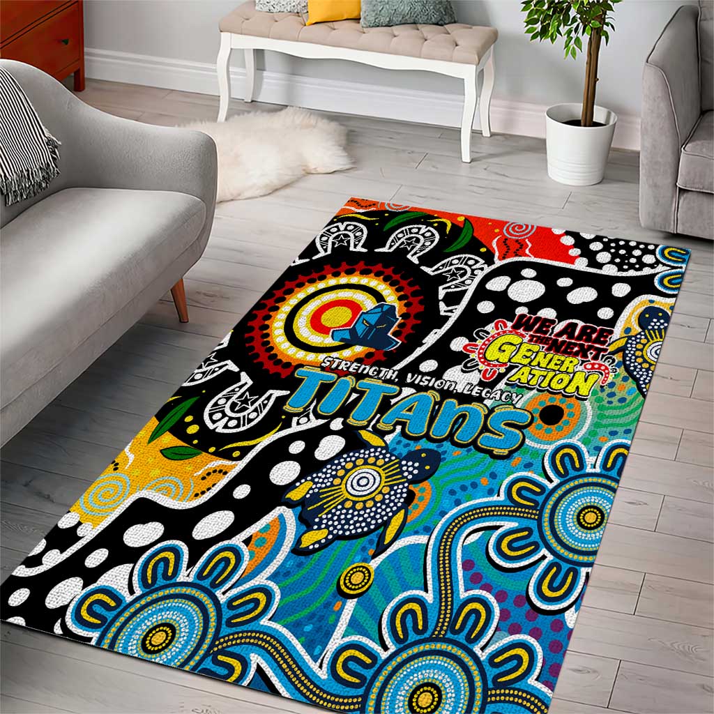 Titans NRL Celebrating 50 Years of Naidoc Area Rug NAIDOC Week 2025 Aboriginal