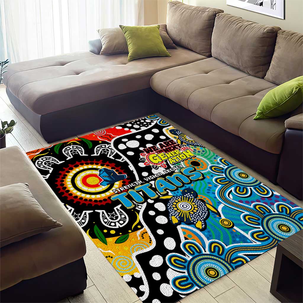 Titans NRL Celebrating 50 Years of Naidoc Area Rug NAIDOC Week 2025 Aboriginal