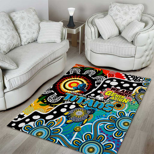 Titans NRL Celebrating 50 Years of Naidoc Area Rug NAIDOC Week 2025 Aboriginal