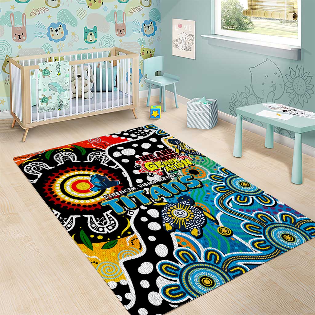 Titans NRL Celebrating 50 Years of Naidoc Area Rug NAIDOC Week 2025 Aboriginal