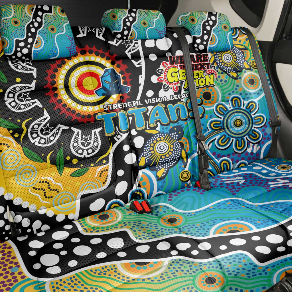 Titans NRL Celebrating 50 Years of Naidoc Back Car Seat Cover NAIDOC Week 2025 Aboriginal