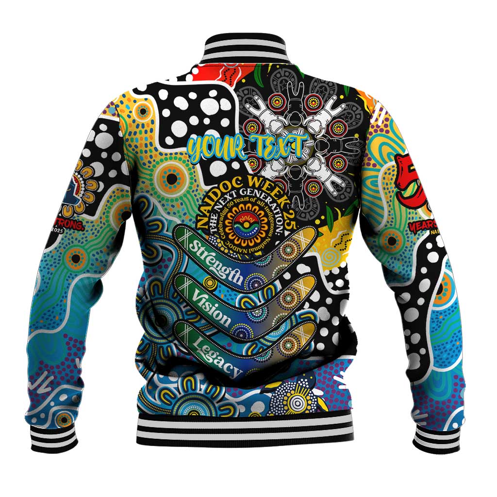Personalised Titans NRL Celebrating 50 Years of Naidoc Baseball Jacket NAIDOC Week 2025 Aboriginal