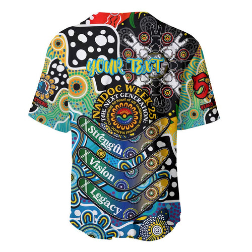 Personalised Titans NRL Celebrating 50 Years of Naidoc Baseball Jersey NAIDOC Week 2025 Aboriginal