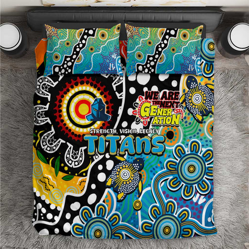 Titans NRL Celebrating 50 Years of Naidoc Bedding Set NAIDOC Week 2025 Aboriginal