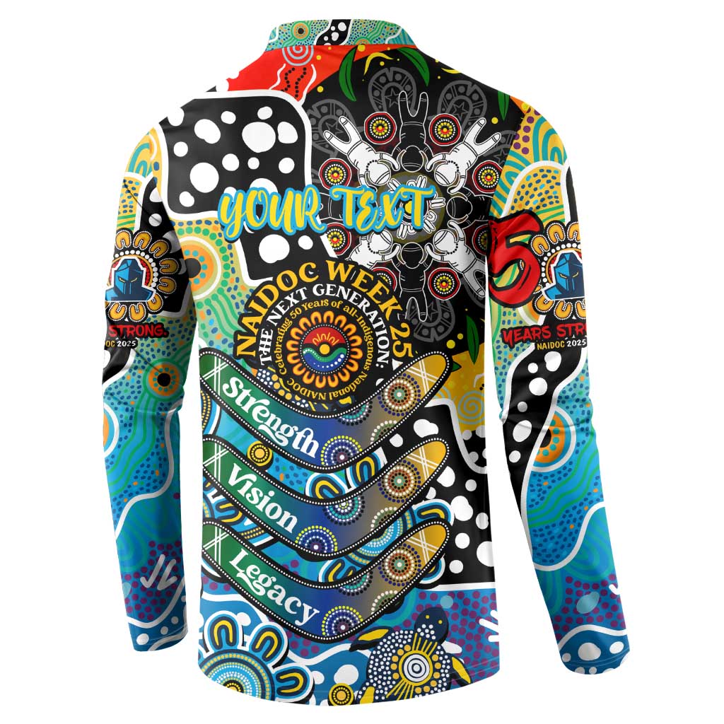 Personalised Titans NRL Celebrating 50 Years of Naidoc Button Sweatshirt NAIDOC Week 2025 Aboriginal