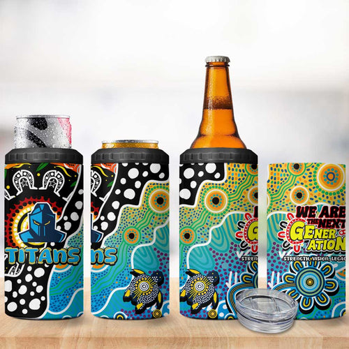 Titans NRL Celebrating 50 Years of Naidoc 4 in 1 Can Cooler Tumbler NAIDOC Week 2025 Aboriginal