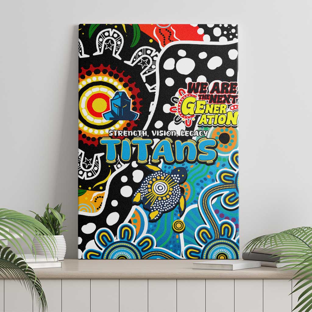 Titans NRL Celebrating 50 Years of Naidoc Canvas Wall Art NAIDOC Week 2025 Aboriginal