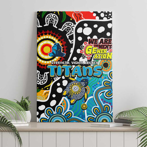 Titans NRL Celebrating 50 Years of Naidoc Canvas Wall Art NAIDOC Week 2025 Aboriginal