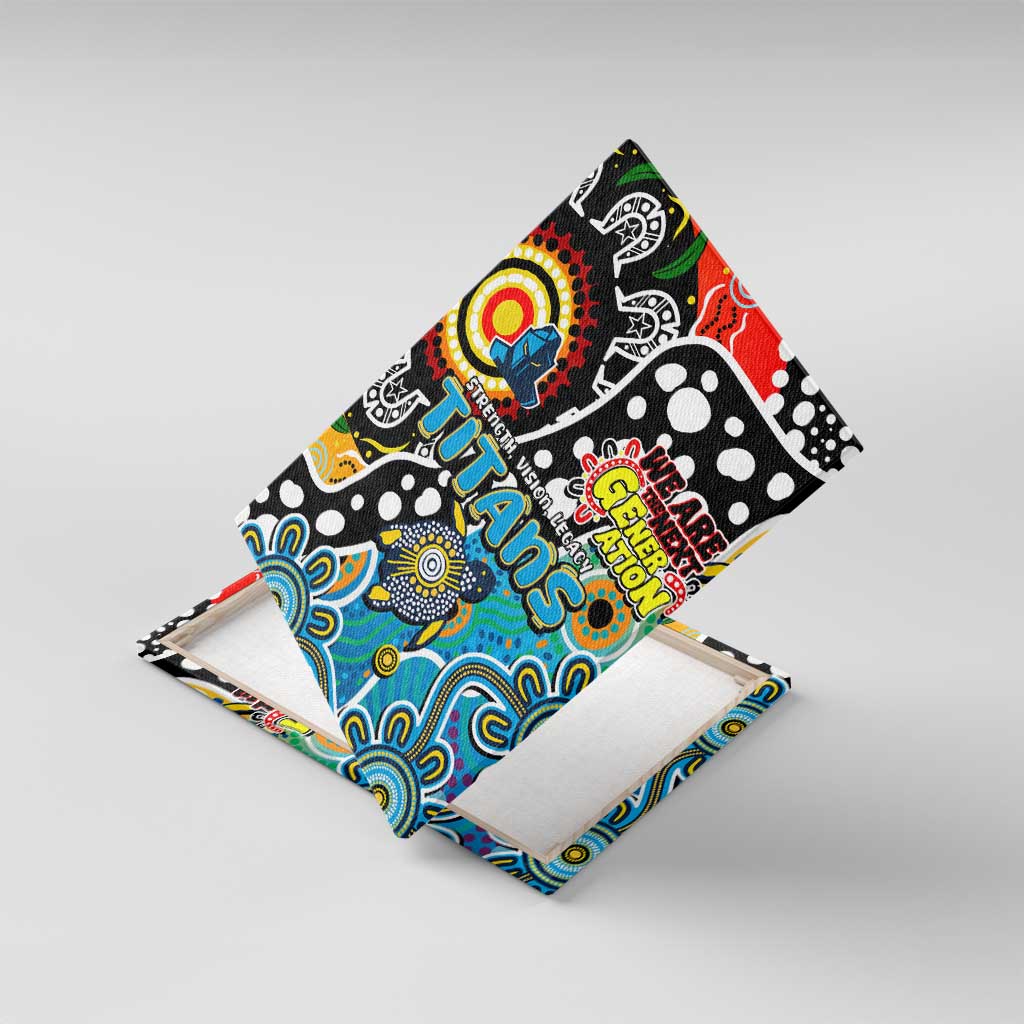 Titans NRL Celebrating 50 Years of Naidoc Canvas Wall Art NAIDOC Week 2025 Aboriginal