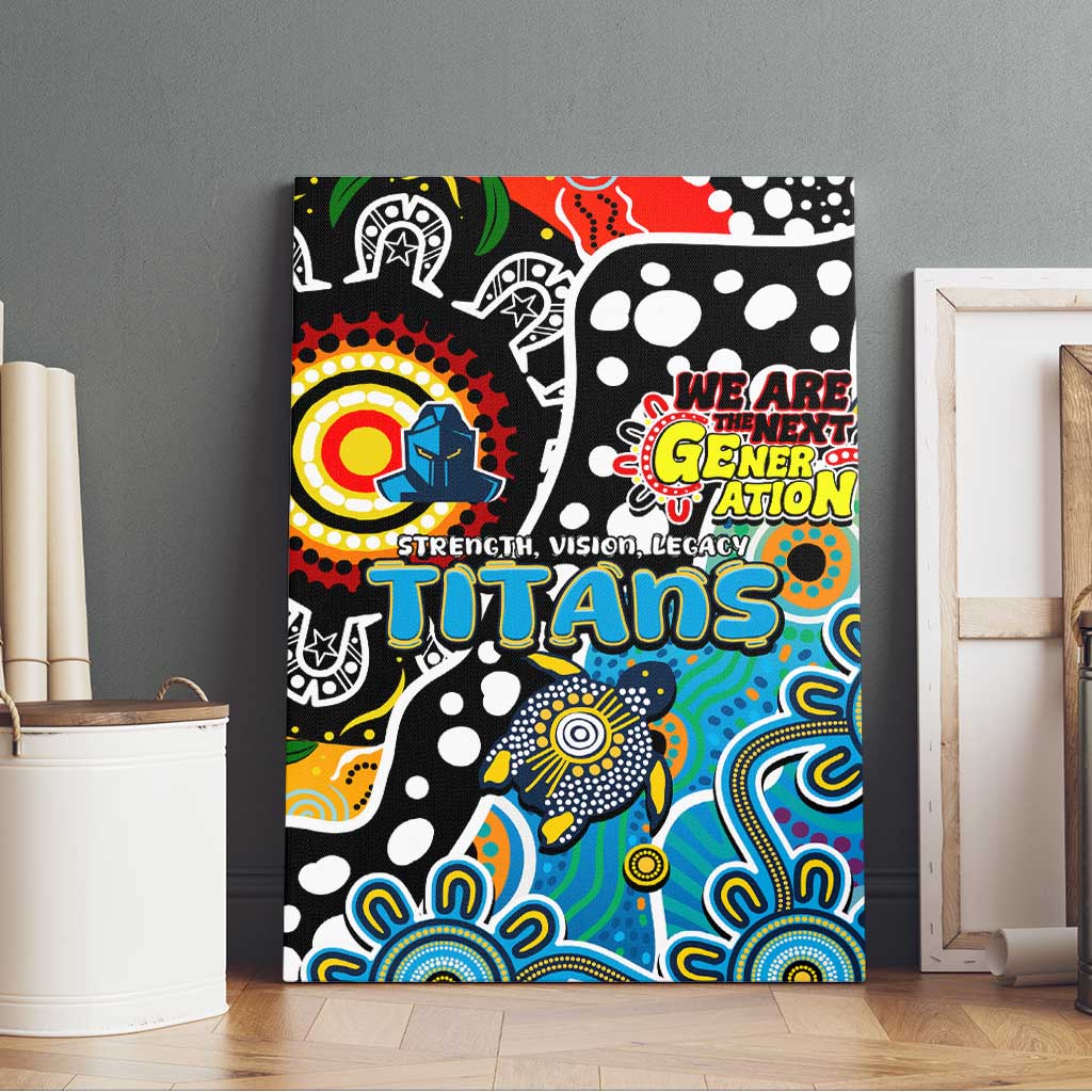 Titans NRL Celebrating 50 Years of Naidoc Canvas Wall Art NAIDOC Week 2025 Aboriginal
