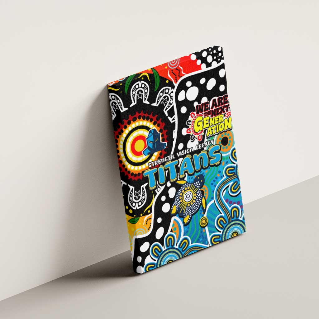 Titans NRL Celebrating 50 Years of Naidoc Canvas Wall Art NAIDOC Week 2025 Aboriginal