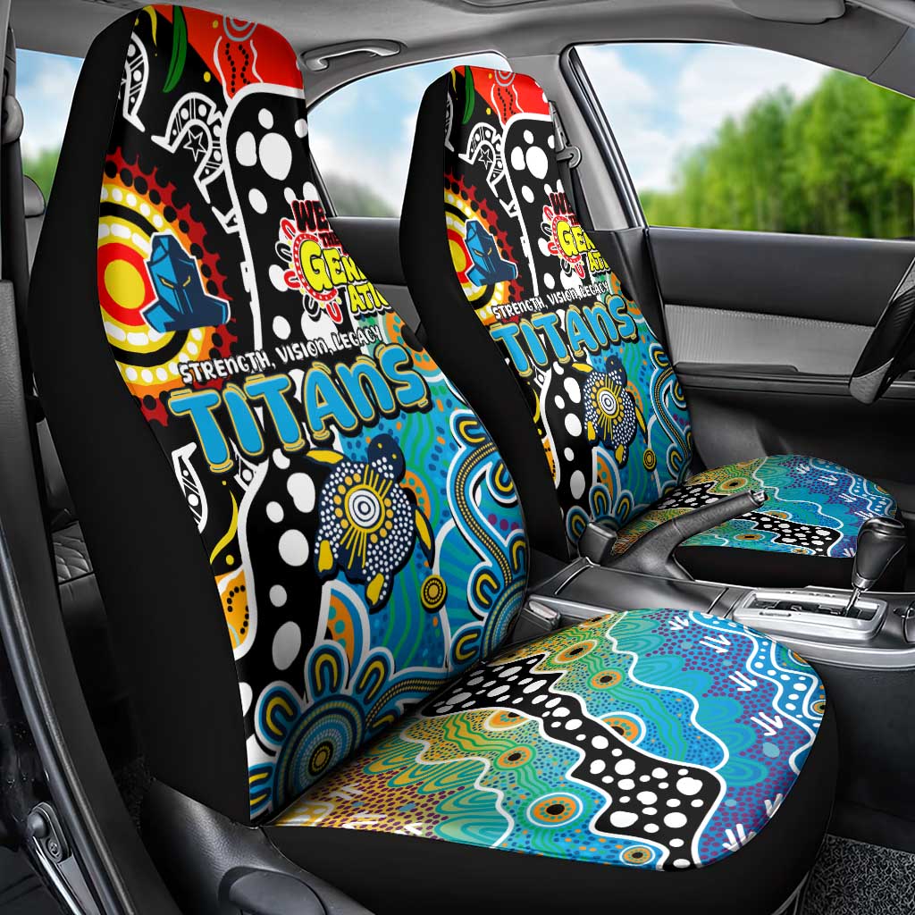 Titans NRL Celebrating 50 Years of Naidoc Car Seat Cover NAIDOC Week 2025 Aboriginal