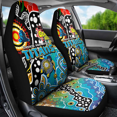 Titans NRL Celebrating 50 Years of Naidoc Car Seat Cover NAIDOC Week 2025 Aboriginal