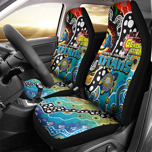 Titans NRL Celebrating 50 Years of Naidoc Car Seat Cover NAIDOC Week 2025 Aboriginal