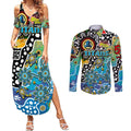 Personalised Titans NRL Celebrating 50 Years of Naidoc Couples Matching Summer Maxi Dress and Long Sleeve Button Shirt NAIDOC Week 2025 Aboriginal