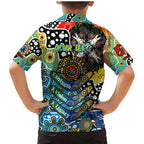 Personalised Titans NRL Celebrating 50 Years of Naidoc Family Matching Mermaid Dress and Hawaiian Shirt NAIDOC Week 2025 Aboriginal