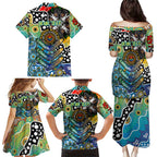 Personalised Titans NRL Celebrating 50 Years of Naidoc Family Matching Puletasi and Hawaiian Shirt NAIDOC Week 2025 Aboriginal