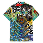 Personalised Titans NRL Celebrating 50 Years of Naidoc Family Matching Puletasi and Hawaiian Shirt NAIDOC Week 2025 Aboriginal