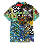 Personalised Titans NRL Celebrating 50 Years of Naidoc Family Matching Short Sleeve Bodycon Dress and Hawaiian Shirt NAIDOC Week 2025 Aboriginal