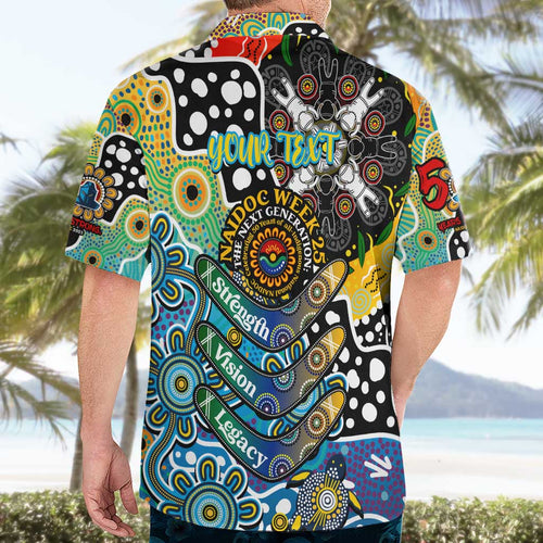 Personalised Titans NRL Celebrating 50 Years of Naidoc Hawaiian Shirt NAIDOC Week 2025 Aboriginal