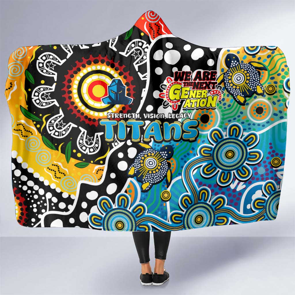 Titans NRL Celebrating 50 Years of Naidoc Hooded Blanket NAIDOC Week 2025 Aboriginal