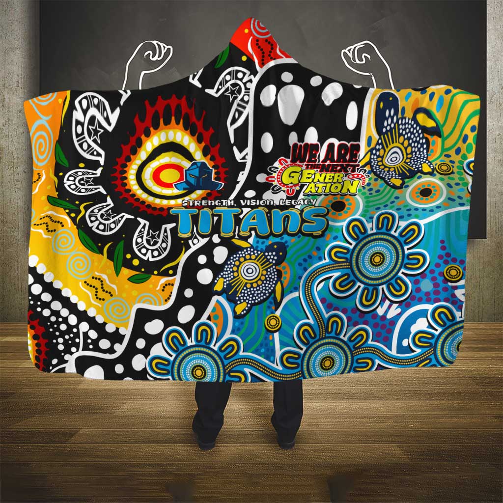 Titans NRL Celebrating 50 Years of Naidoc Hooded Blanket NAIDOC Week 2025 Aboriginal