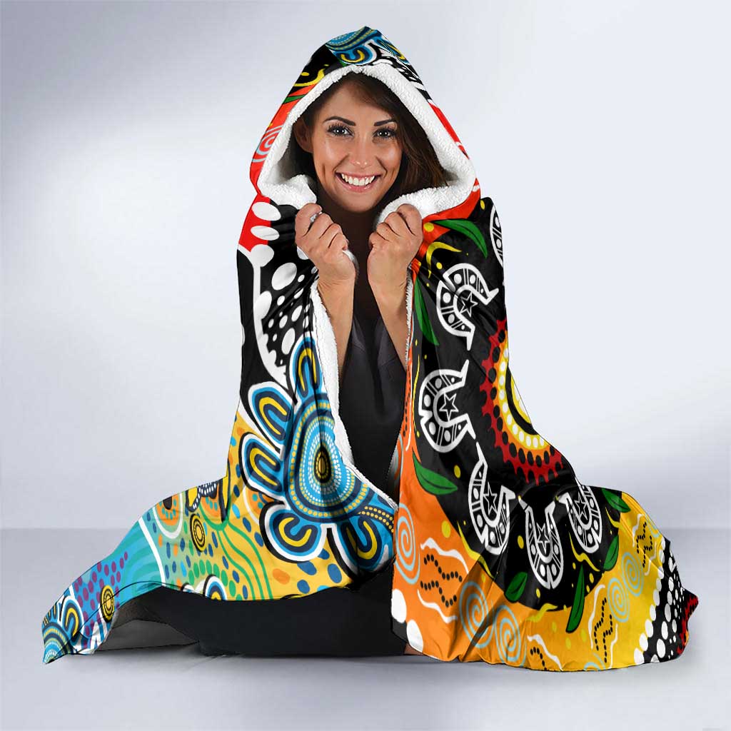 Titans NRL Celebrating 50 Years of Naidoc Hooded Blanket NAIDOC Week 2025 Aboriginal