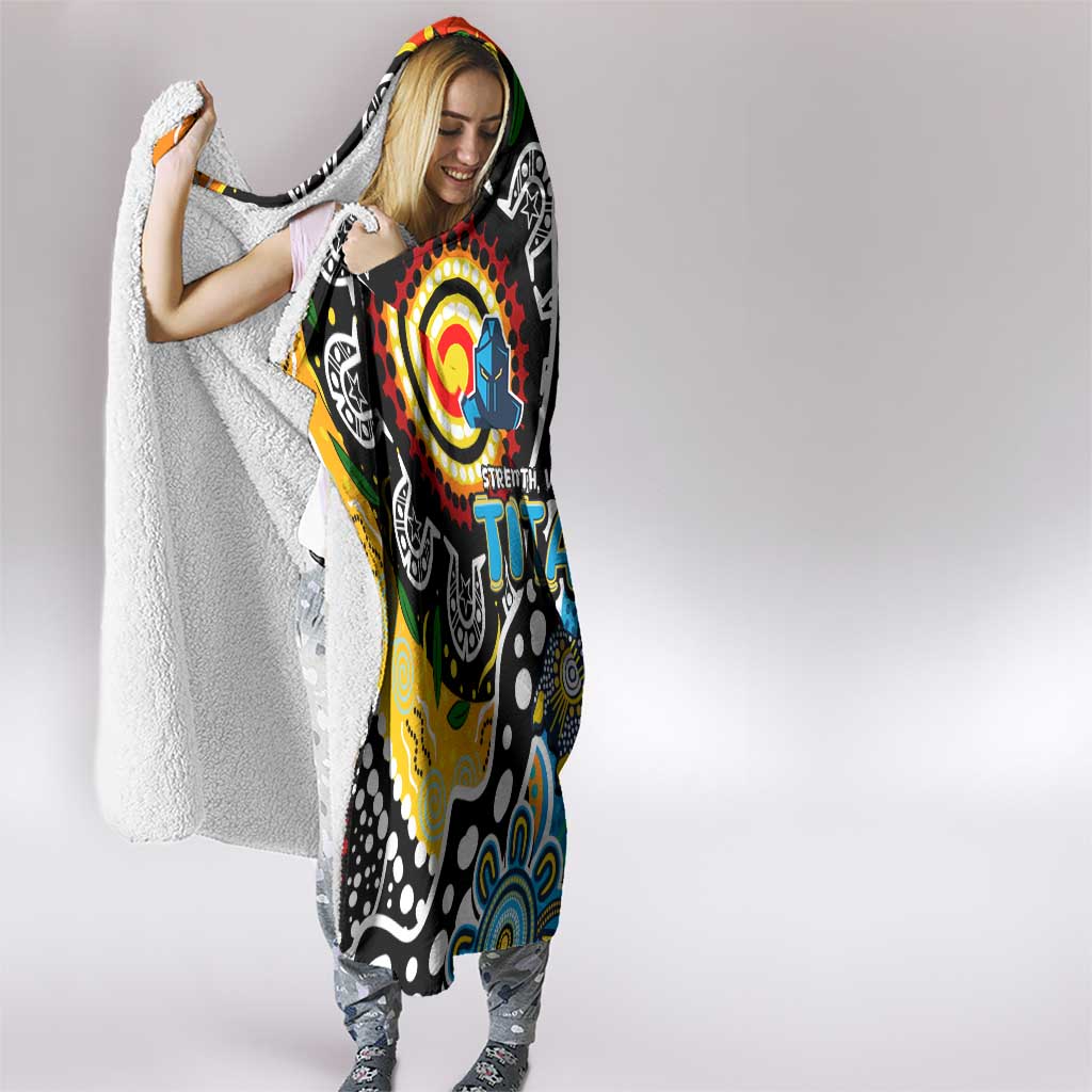 Titans NRL Celebrating 50 Years of Naidoc Hooded Blanket NAIDOC Week 2025 Aboriginal