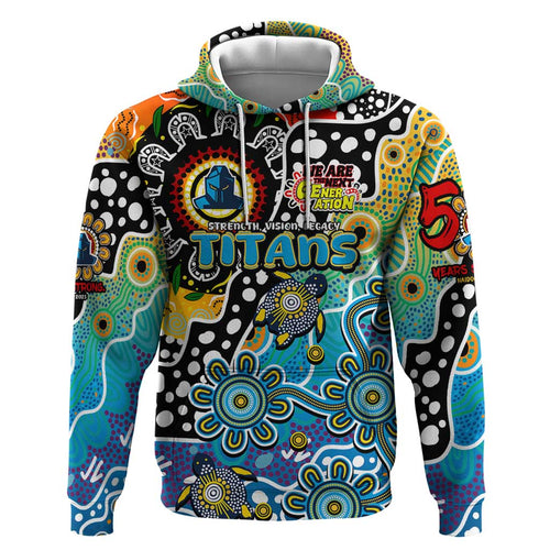 Personalised Titans NRL Celebrating 50 Years of Naidoc Hoodie NAIDOC Week 2025 Aboriginal