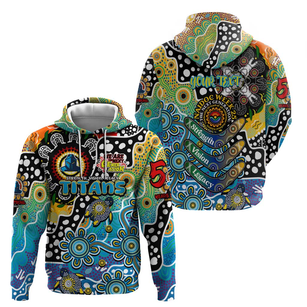 Personalised Titans NRL Celebrating 50 Years of Naidoc Hoodie NAIDOC Week 2025 Aboriginal